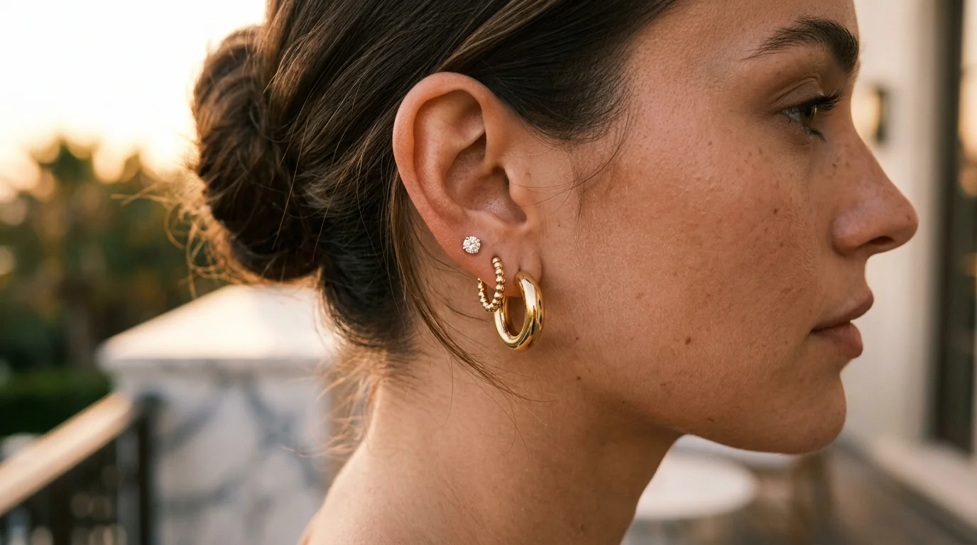 How to Build the Perfect Ear Stack: Huggie Hoops & Beaded Earrings Guide