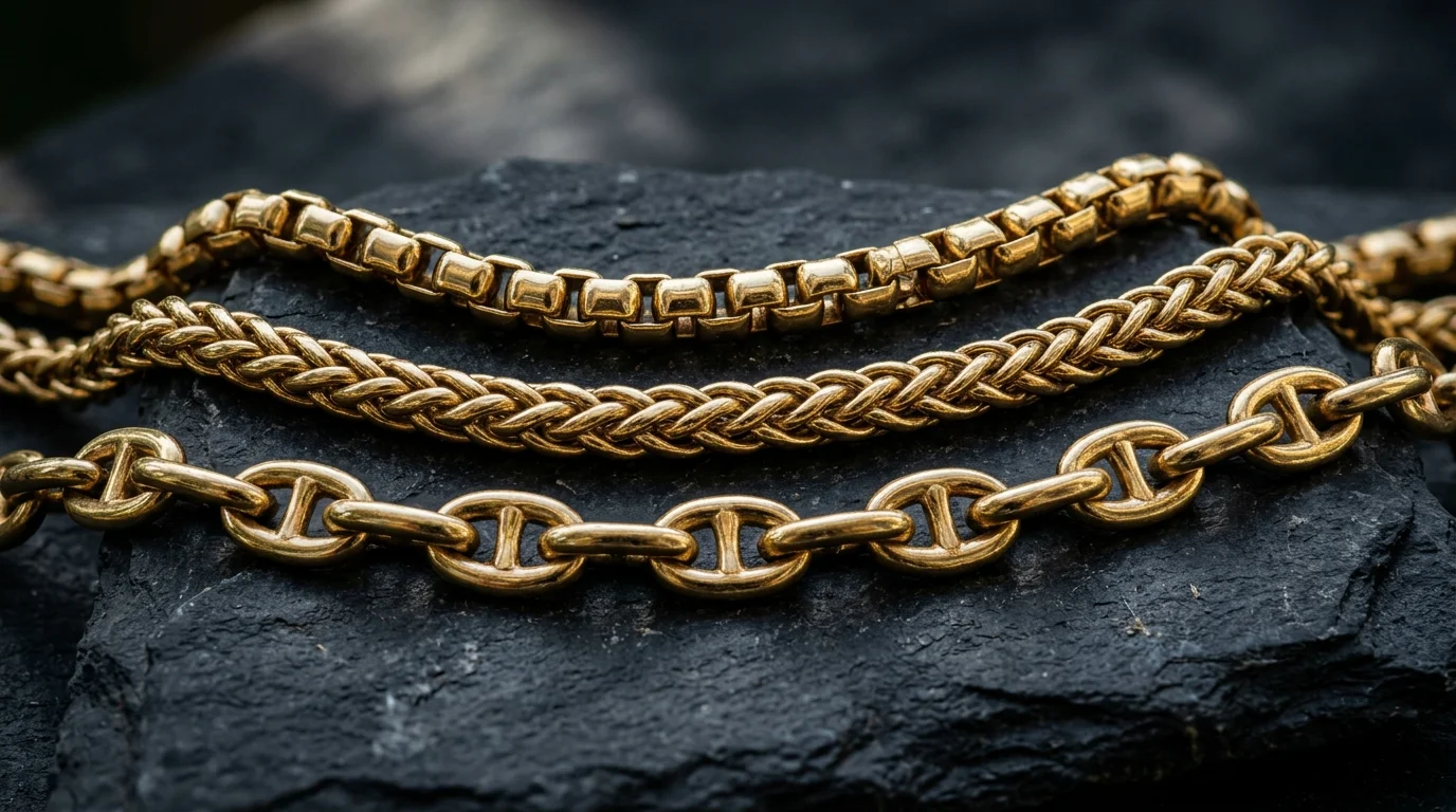 Box vs Wheat vs Anchor Chains: Which Jewelry Chain Type Lasts Longest?